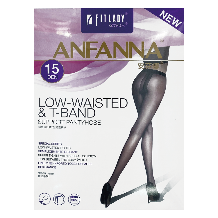 15D Low-waisted &T-Band Support Pantyhose A6K008