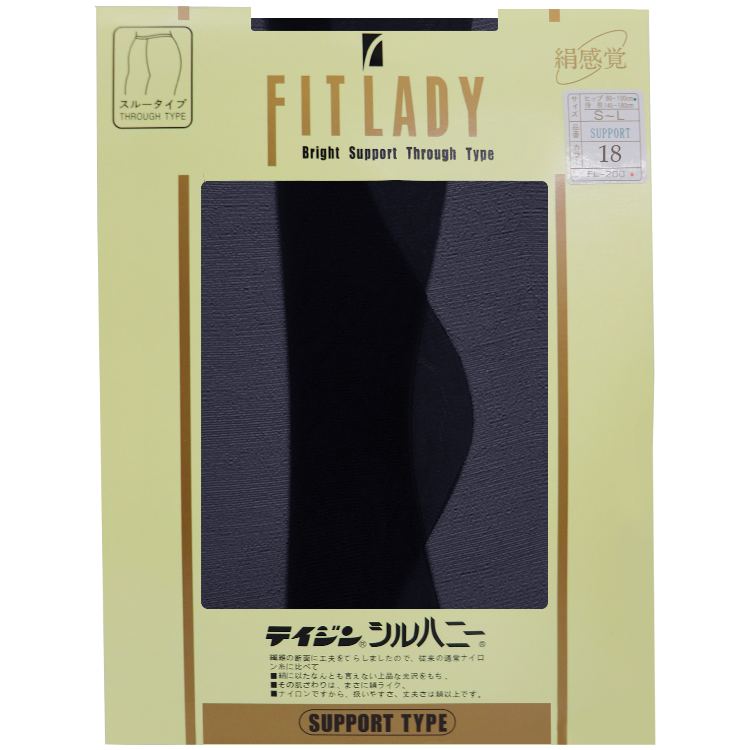 FITLADY 15D Through Type Support Pantyhose No.401