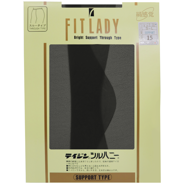 FITLADY 15D Through Type Support Pantyhose No.401