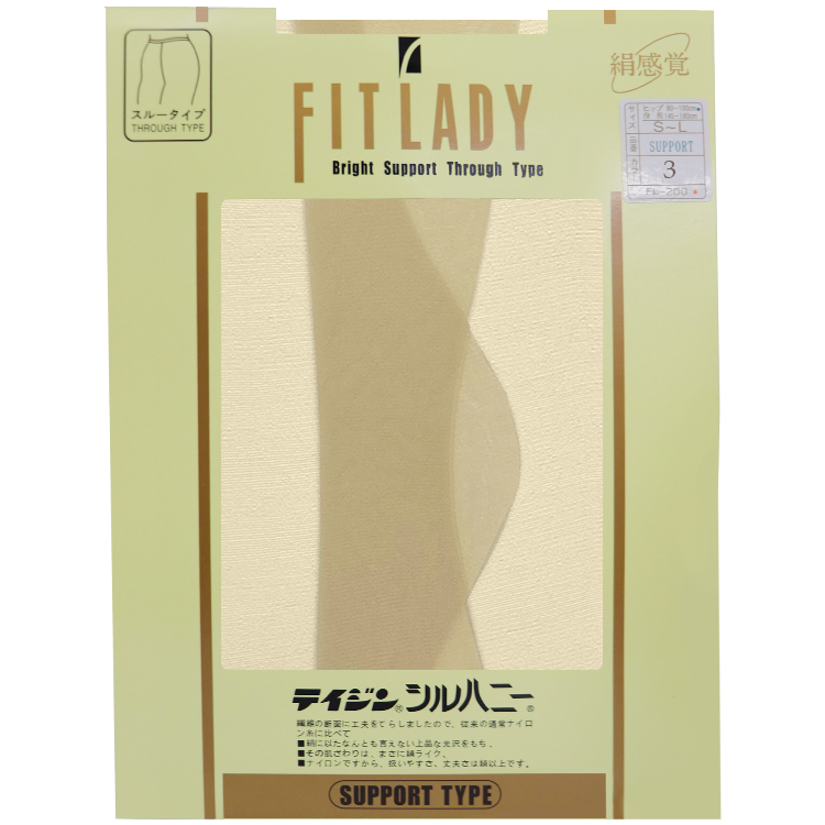 FITLADY 15D Through Type Support Pantyhose No.401