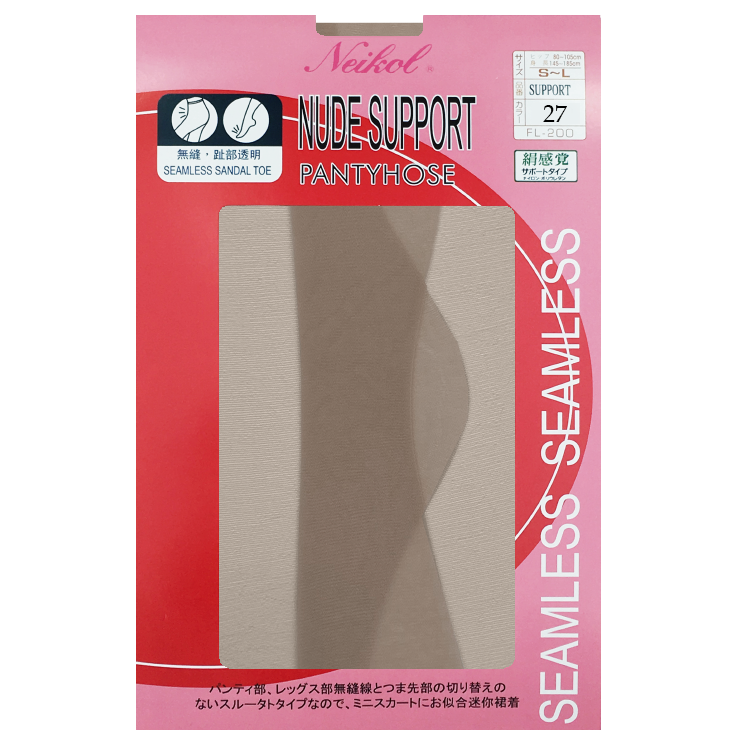 NEIKOL 絹感覺隱型襠透明趾襪褲 No.5445