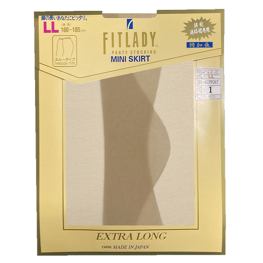 Fitlady Extra Long Through Type 15D Support Pantyhose No.6401